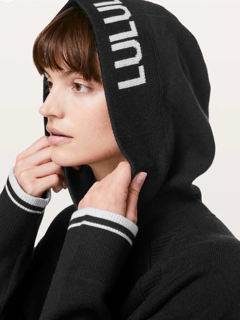 Lululemon Soothe Away Cashmere Blend Hoodie with Lululemon Wordmark